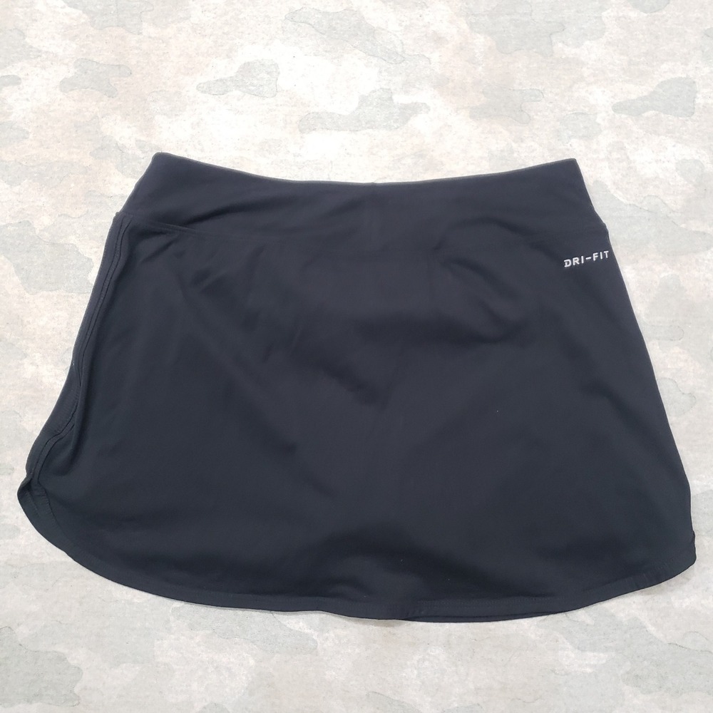 Nike Skort Women Small Black Dri-Fit Tennis Golf Pull On Outdoors Sports - Picture 8 of 9
